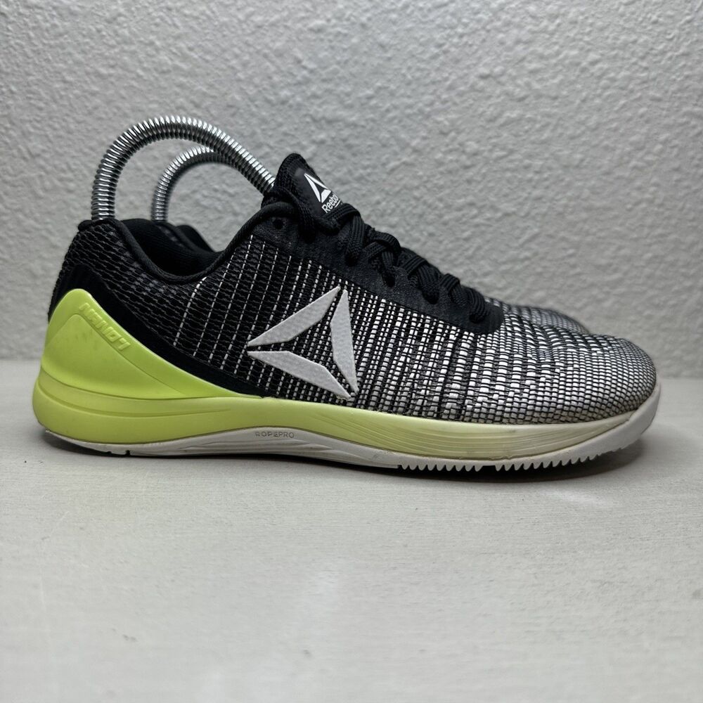 Reebok CrossFit Nano 7 Weave Training Shoes White Black Green Women’s Size 7.5